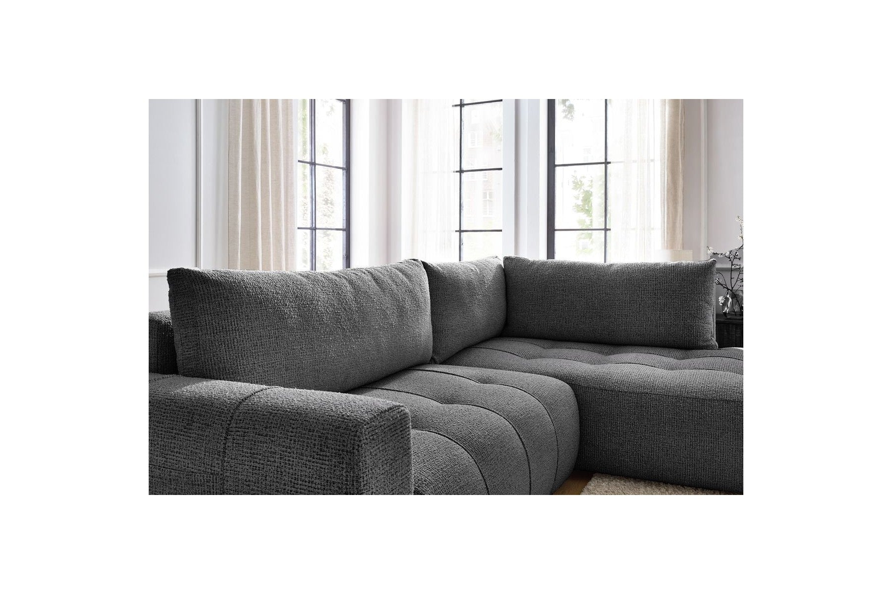 Arsene - L-Shaped Sofa Bed with Storage - Right-Hand Corner