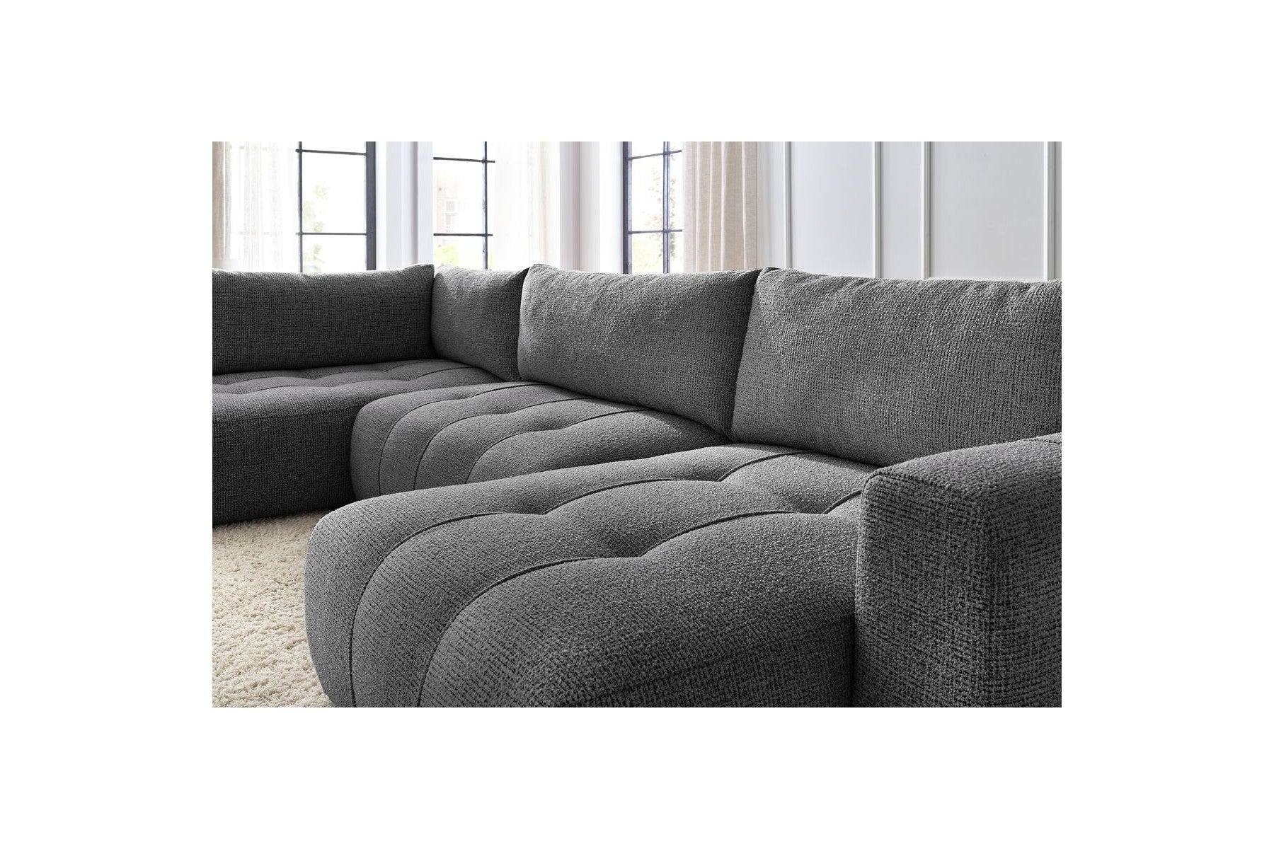 Convertible Panoramic Sofa with Storage Arsene - Right-Hand Corner