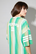 Dress Jody Tricot Italien Rayures Green