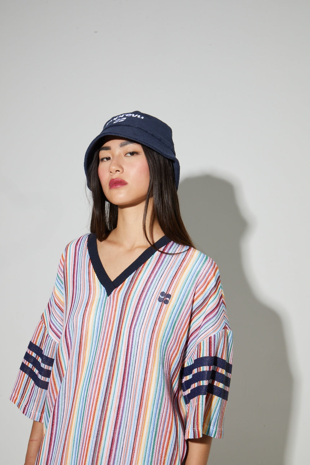 Dress Jody Tricot Italien Rayures Colorful - Multicolore