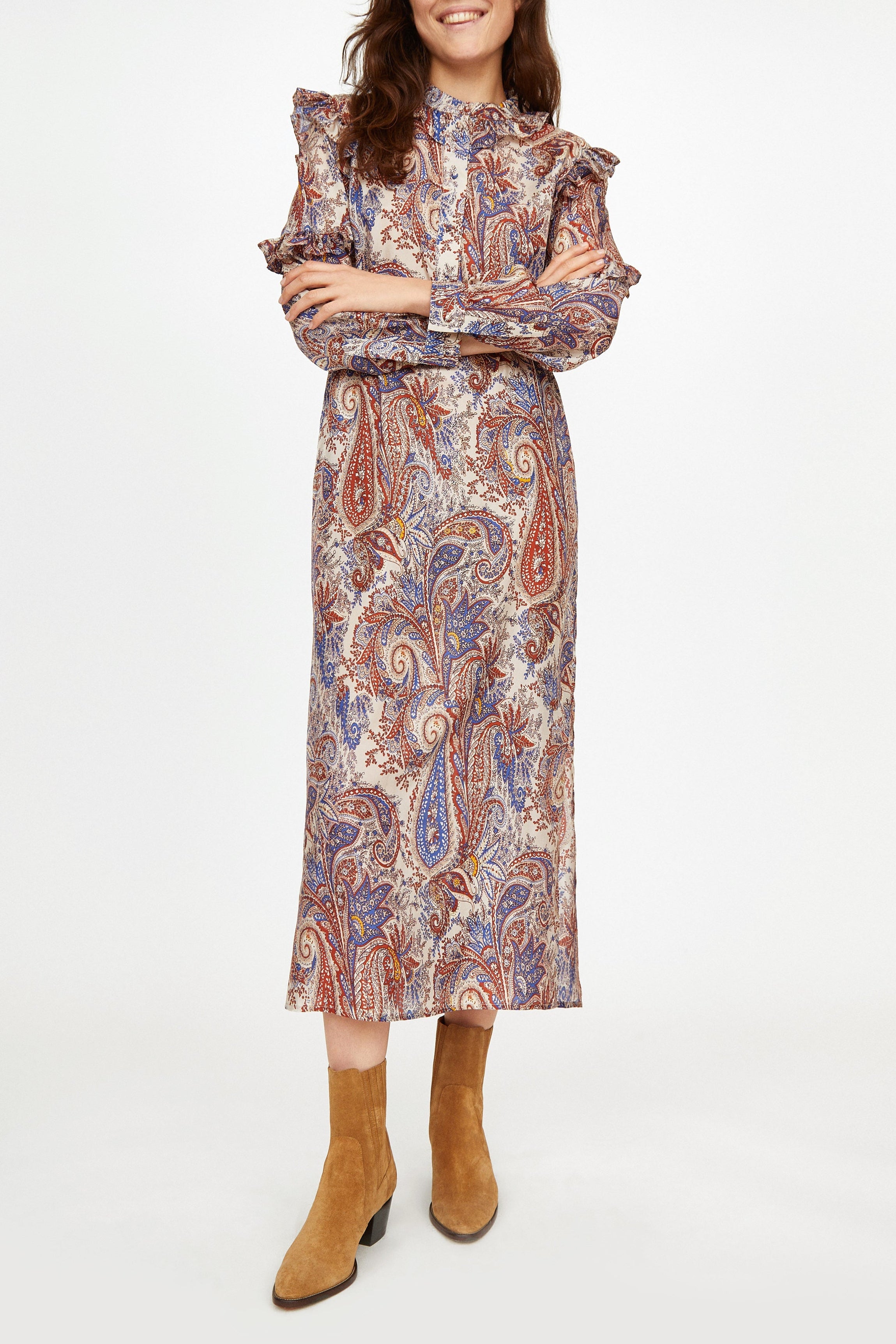 Robe Arlo Paisley DENIM