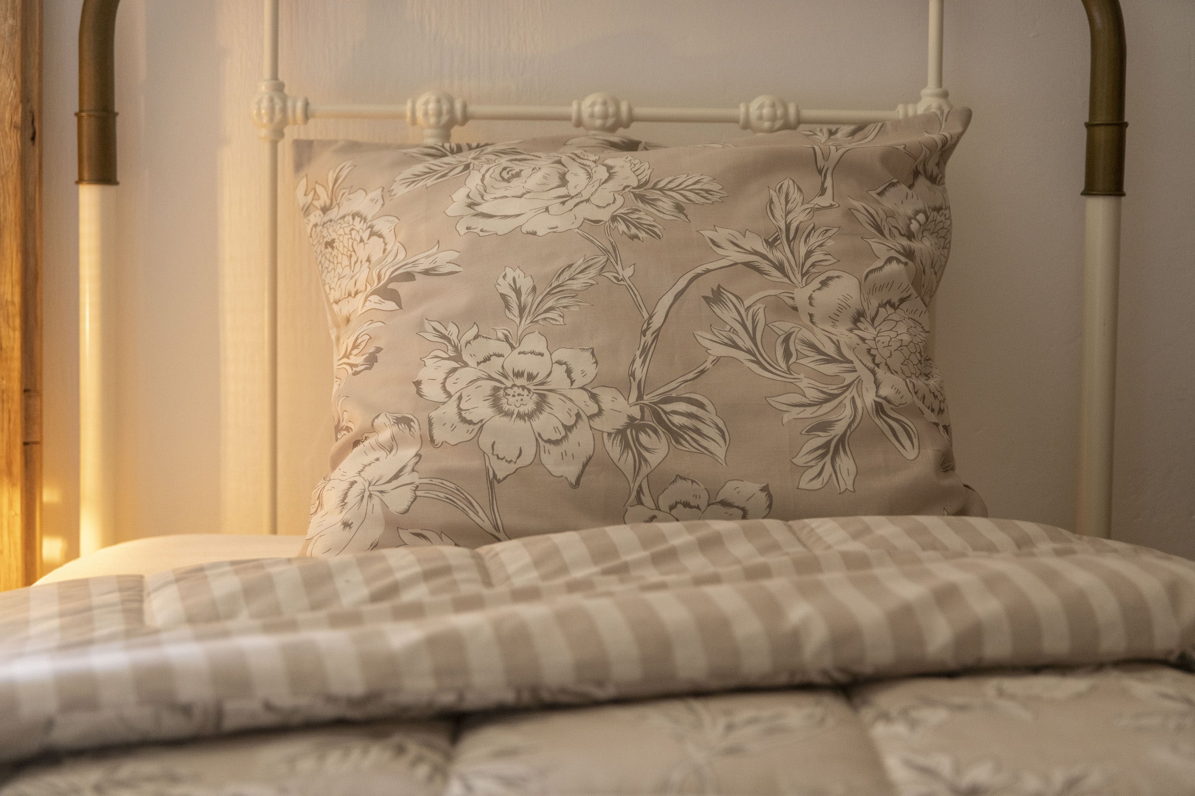 Nora - Couette Imprimée + 1 Taie D'Oreiller - Coton Imprimé