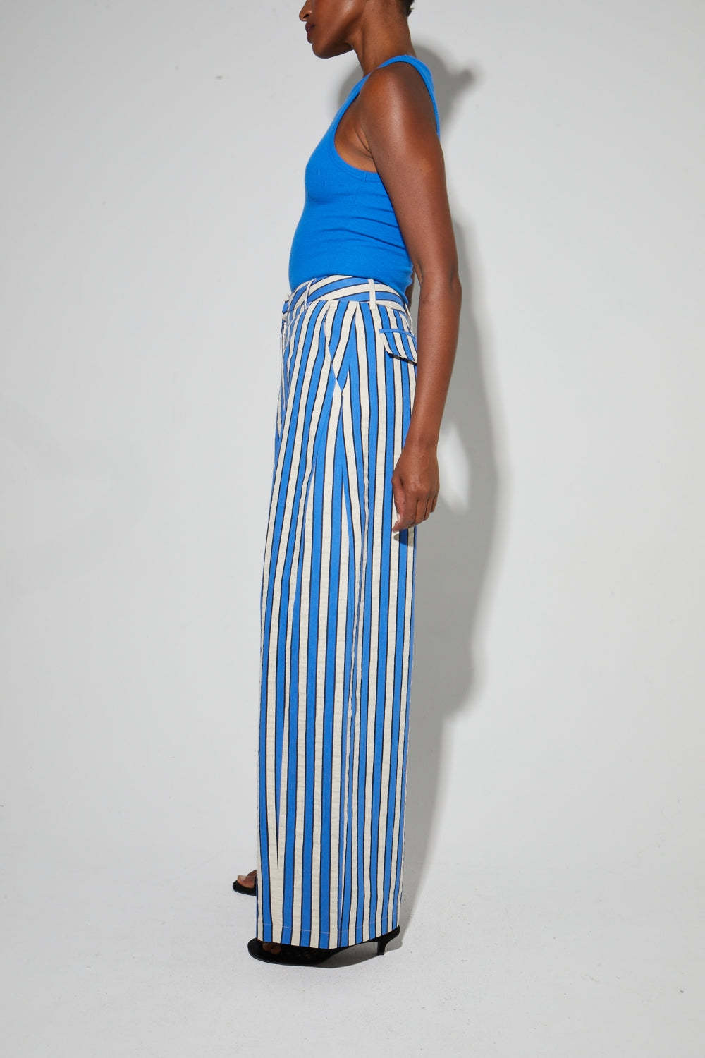 Rivieria Blue Trousers Made In Italy