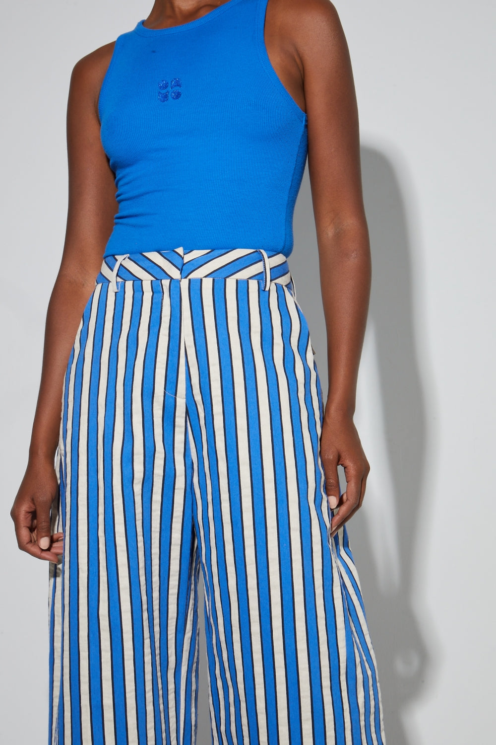 Rivieria Blue Trousers Made In Italy