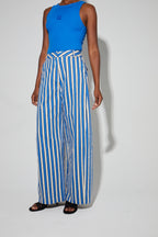 Rivieria Blue Trousers Made In Italy