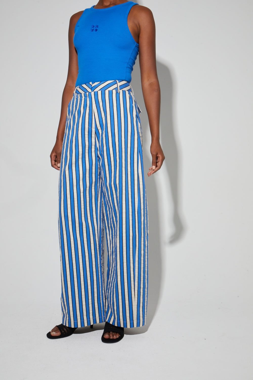Rivieria Blue Trousers Made In Italy