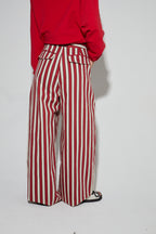 Rio Riviera Red Trousers Made In Italy
