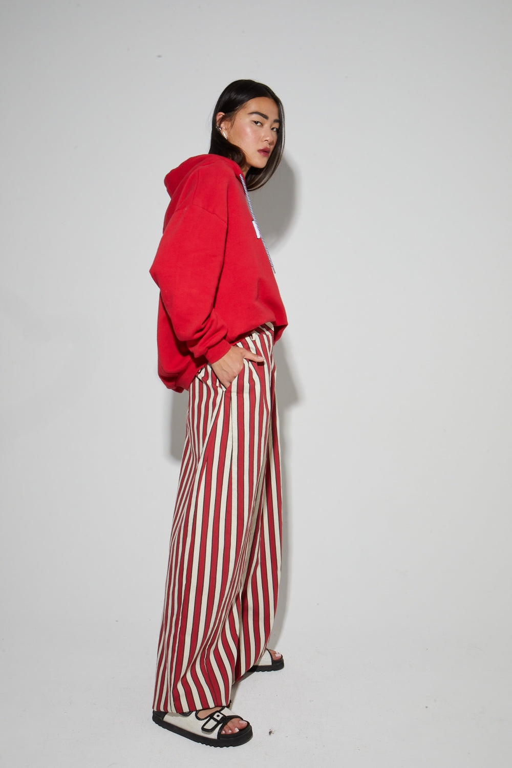 Rio Riviera Red Trousers Made In Italy