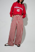 Rio Riviera Red Trousers Made In Italy