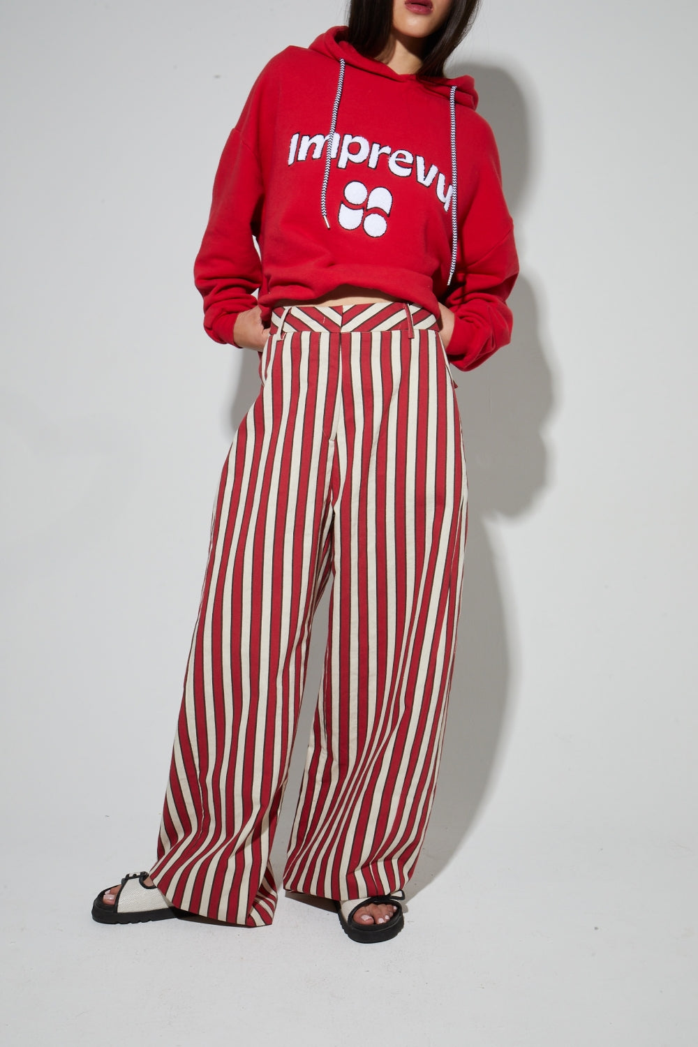 Rio Riviera Red Trousers Made In Italy