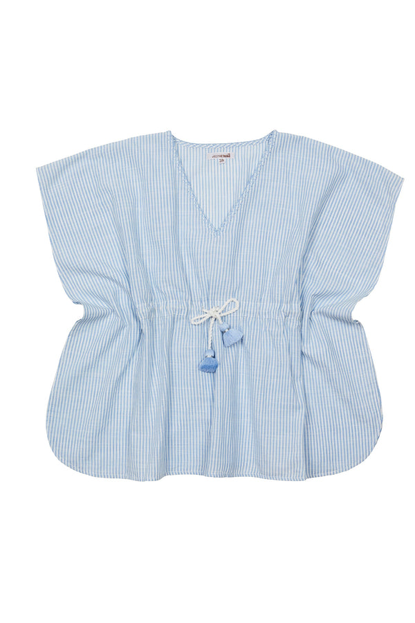 Poncho Fille - Tobago - Blue