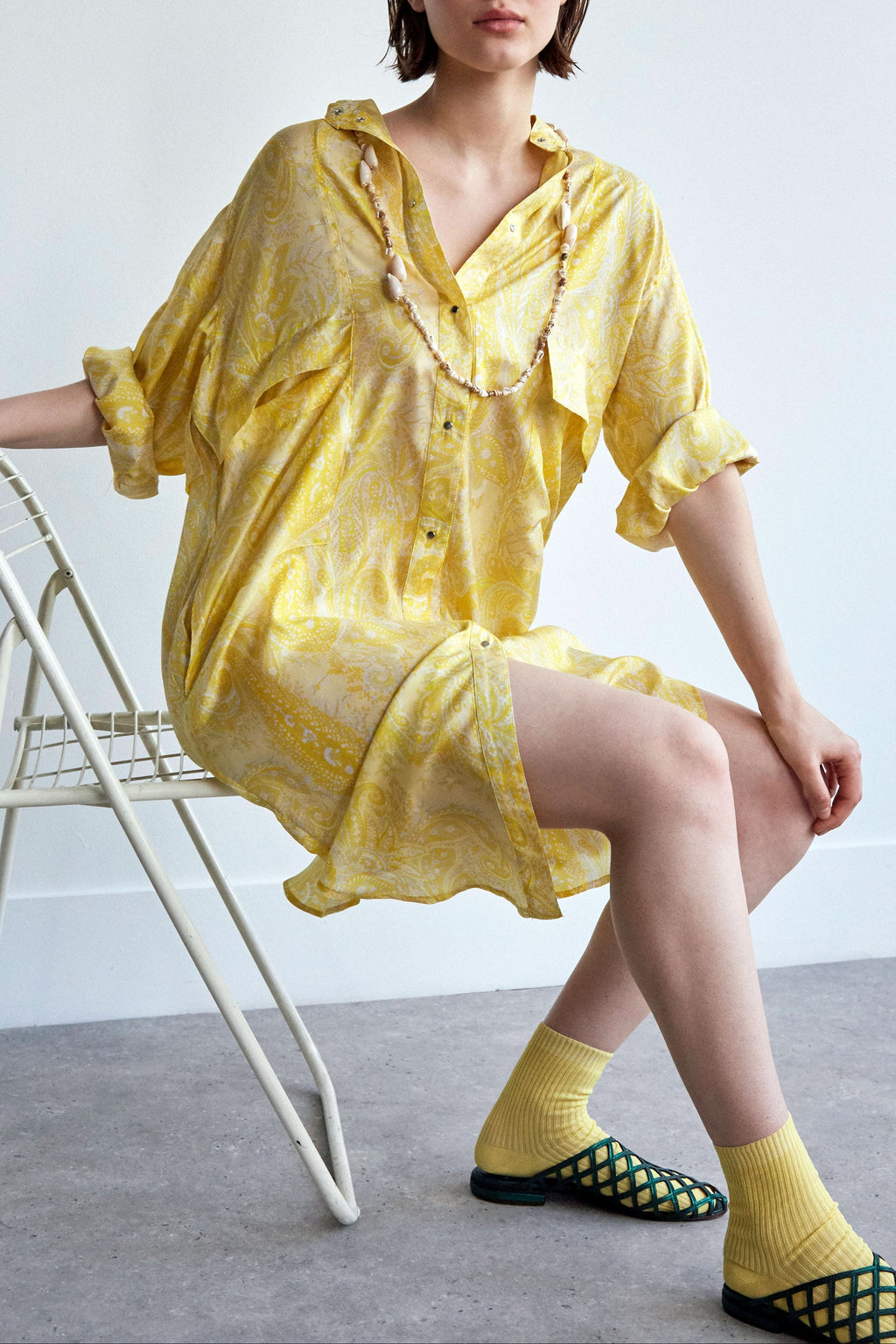 Vestido Wake Paisley - estampado DENIM
