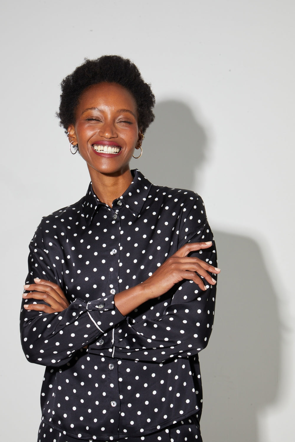 Camicia Iris A Pois, Made In Italy - Pois