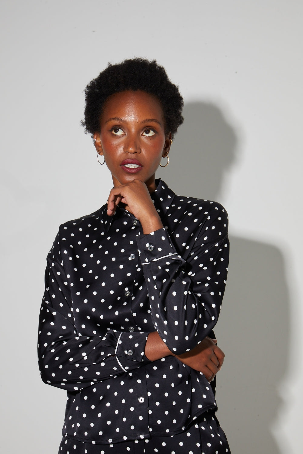 Camicia Iris A Pois, Made In Italy - Pois