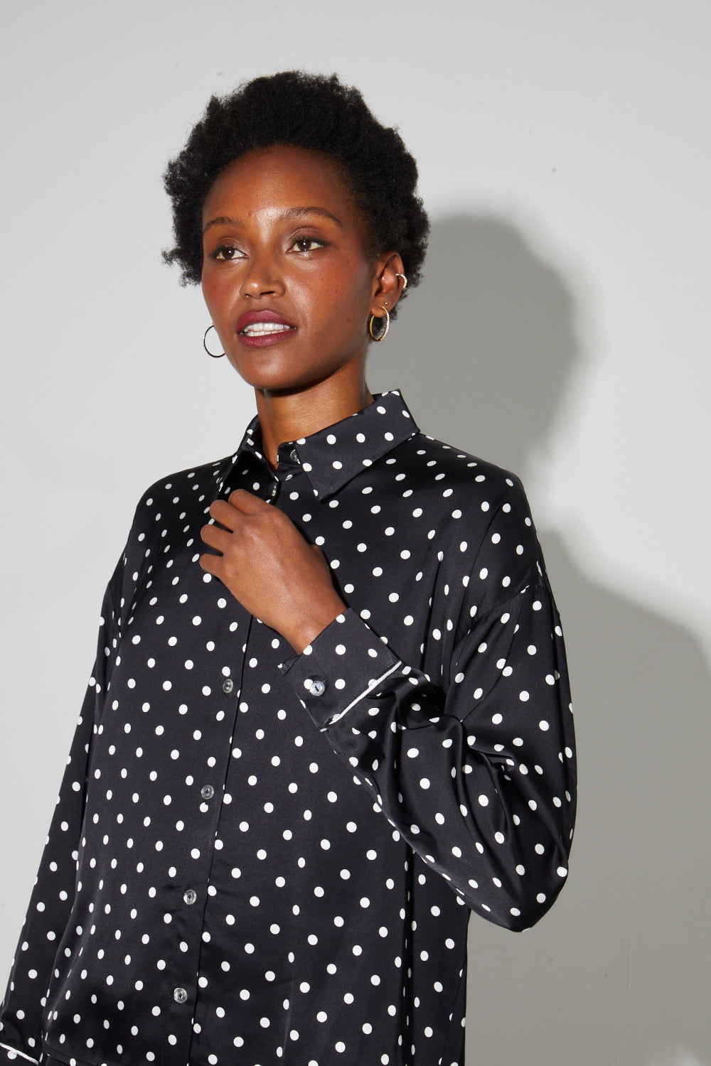 Camicia Iris A Pois, Made In Italy - Pois