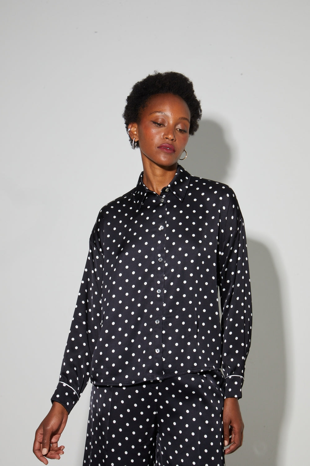 Camicia Iris A Pois, Made In Italy - Pois