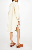 Wake Record Dress CHALK