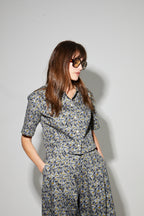 Chemise Mael Flower Fabriquée En Italie - Denim