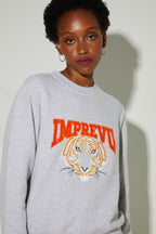 Eddie Tiger Embroidered Sweatshirt Made In Portugal