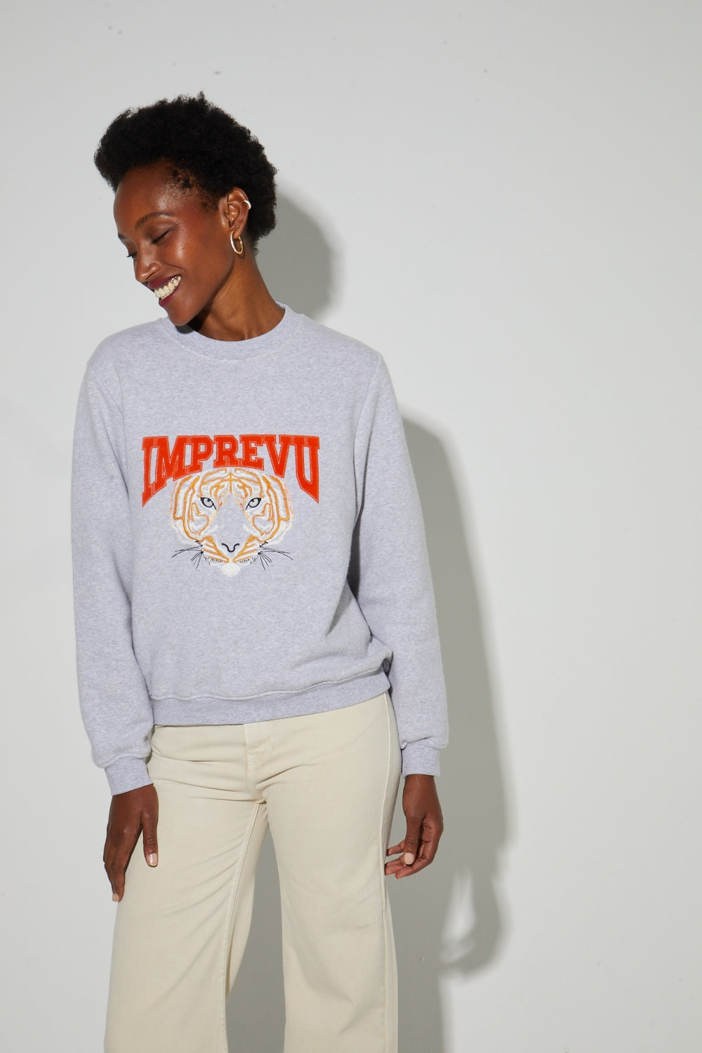 Eddie Tiger Embroidered Sweatshirt Made In Portugal