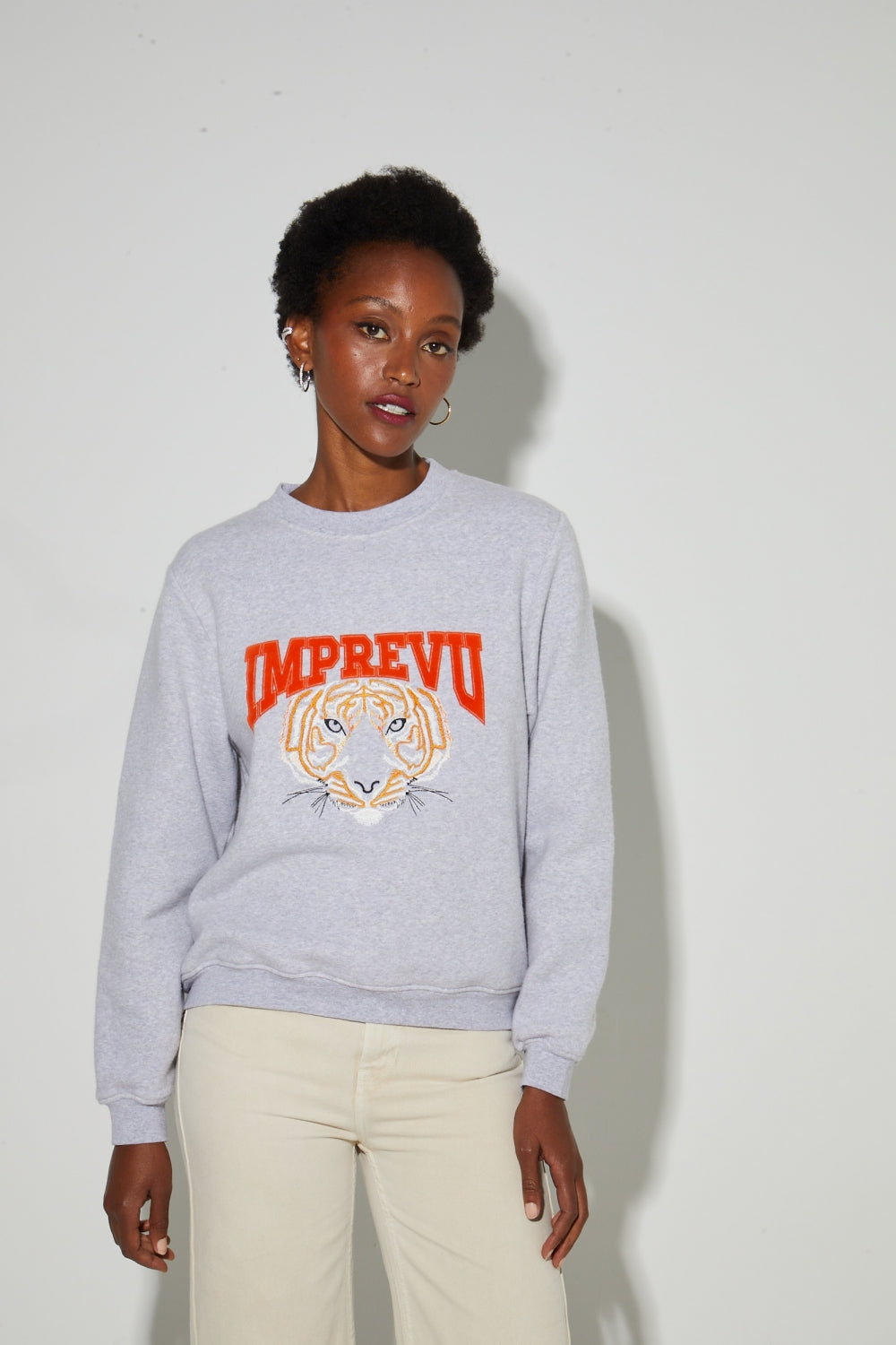 Eddie Tiger Embroidered Sweatshirt Made In Portugal