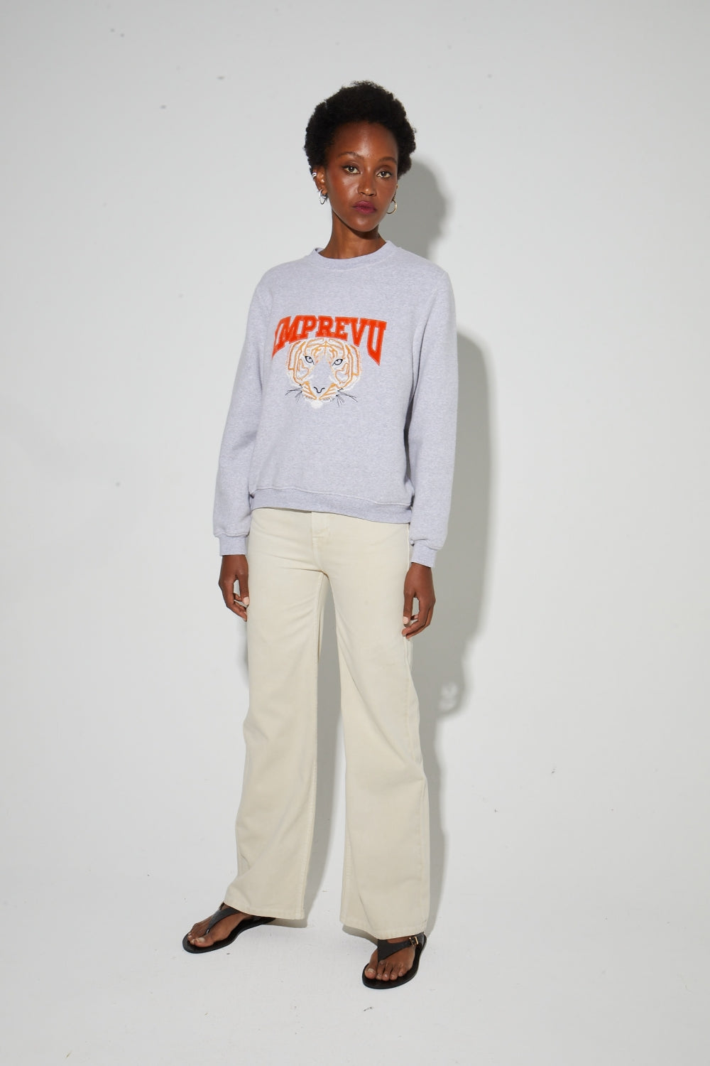 Eddie Tiger Embroidered Sweatshirt Made In Portugal
