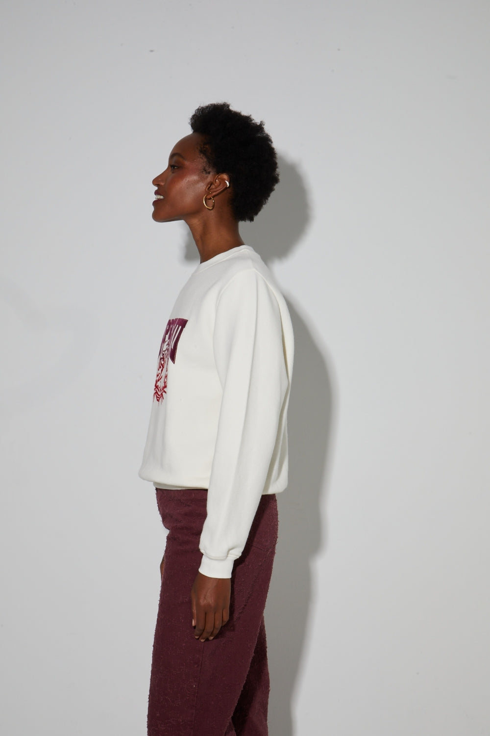 Eddie Tigre Red Sweatshirt Made In Portugal
