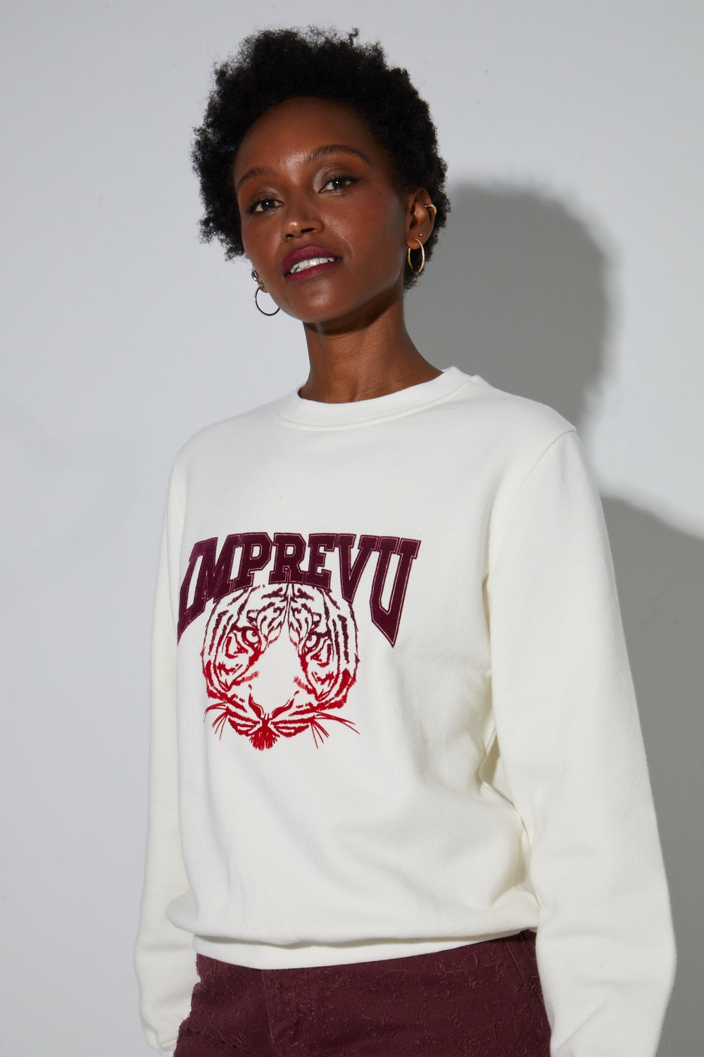 Eddie Tigre Red Sweatshirt Made In Portugal
