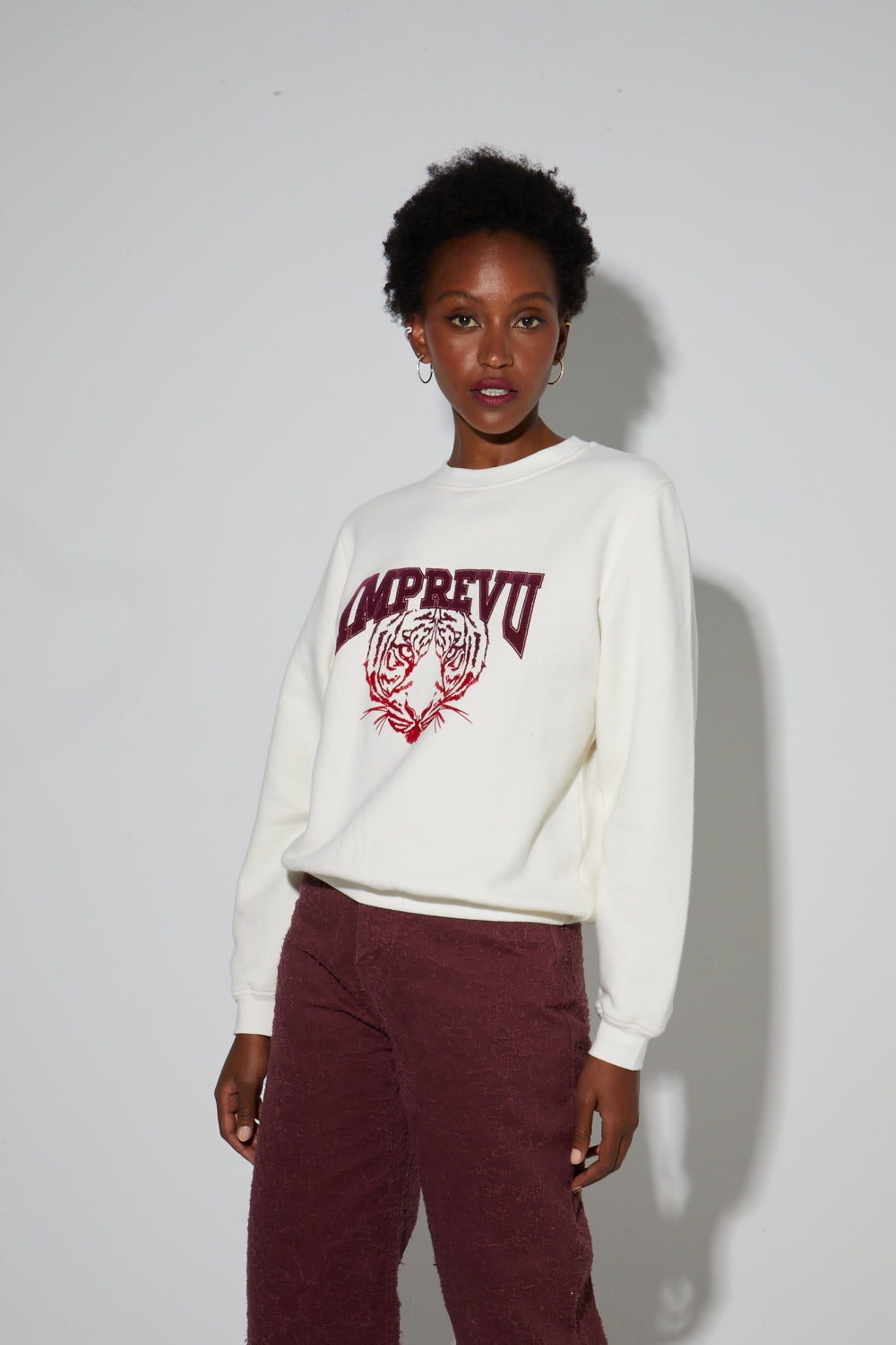 Eddie Tigre Red Sweatshirt Made In Portugal