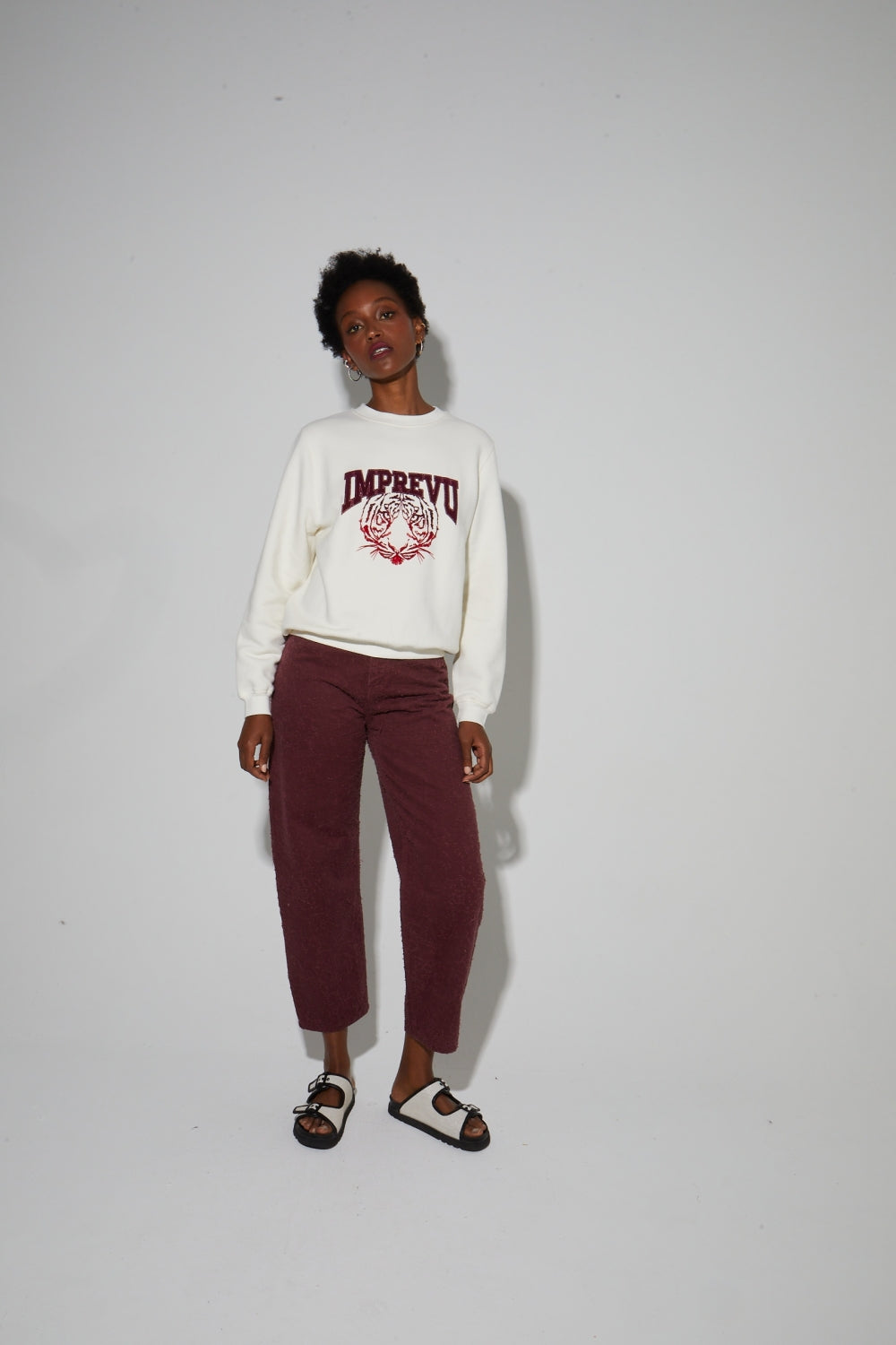 Eddie Tigre Red Sweatshirt Made In Portugal