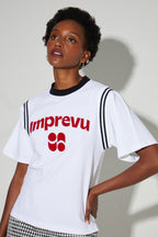 Tshirt Colette Collège, Logo Velours Rouge, Fabriqué Au Portugal