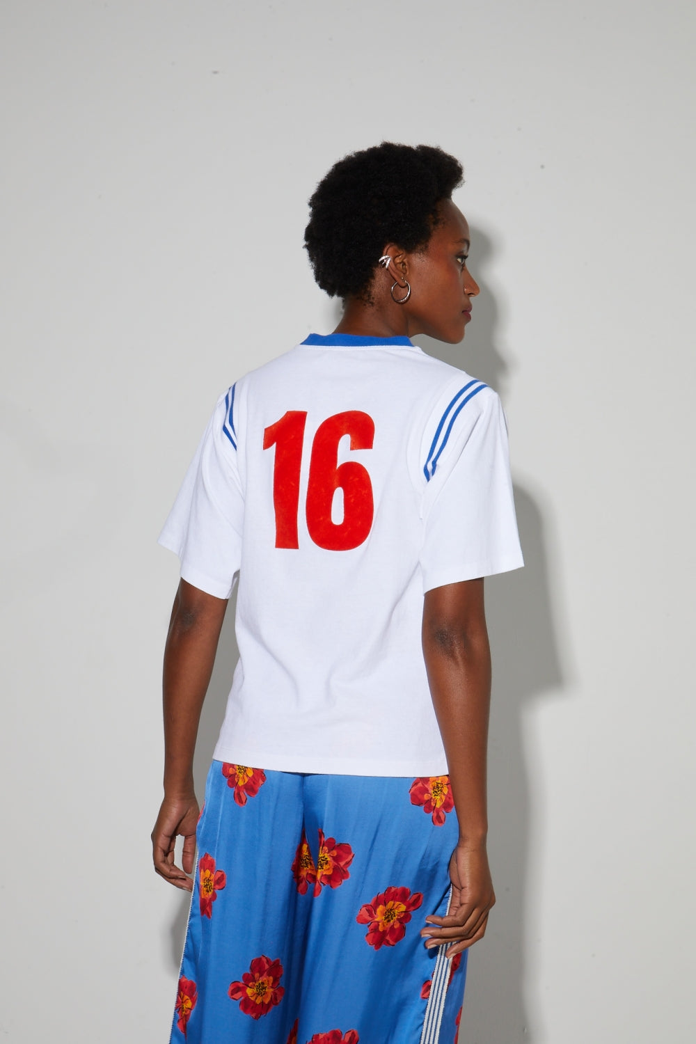 Colette Collège T-Shirt, Orange Velvet Logo, Made In Portugal