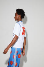 Colette Collège T-Shirt, Orange Velvet Logo, Made In Portugal