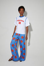 Colette Collège T-Shirt, Orange Velvet Logo, Made In Portugal