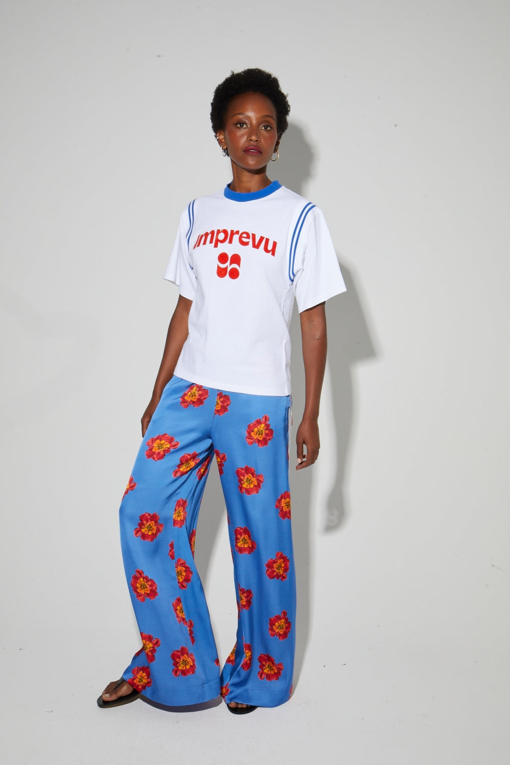 Colette Collège T-Shirt, Orange Velvet Logo, Made In Portugal