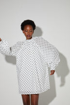 Vestido Ilona De Voile De Lunares, Hecho En Italia