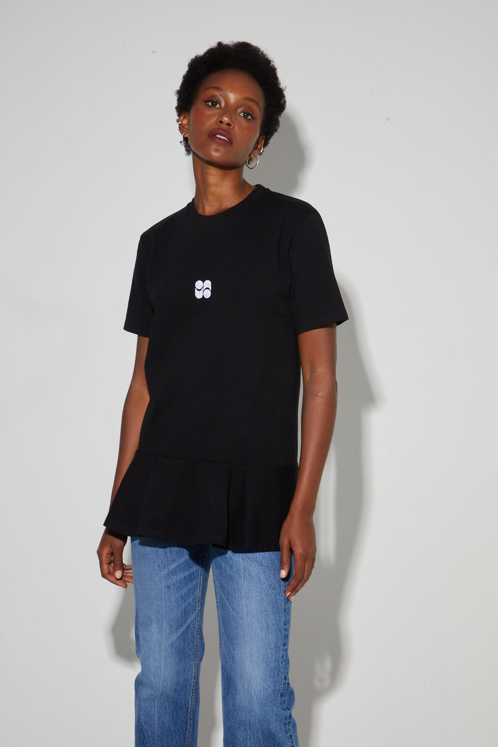 T-Shirt Elya Peplum Black