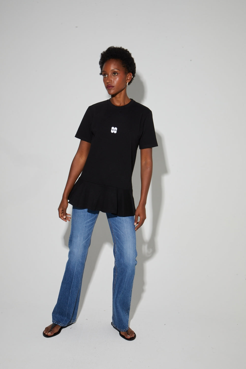 T-Shirt Elya Peplum Black