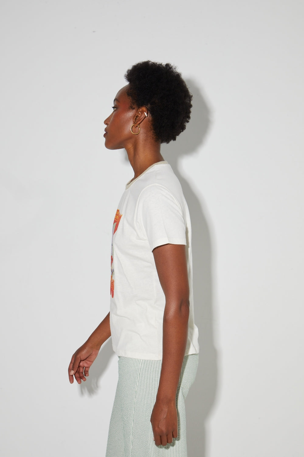 Tshirt Fred Freedom En Coton Lin Fabriqué Au Portugal.