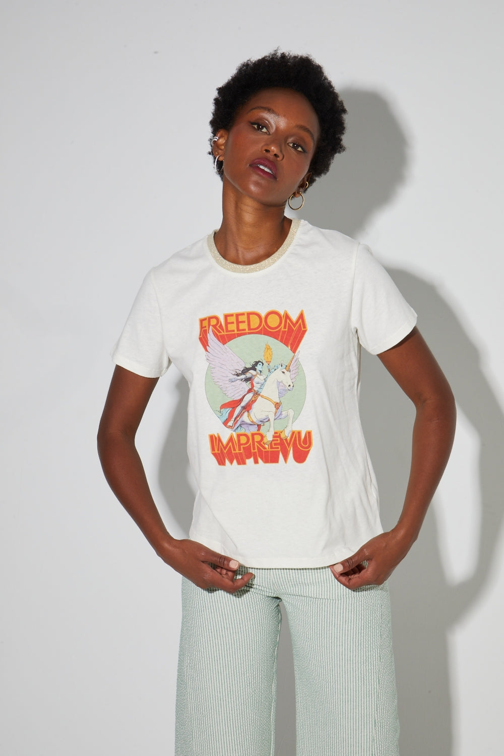 Tshirt Fred Freedom En Coton Lin Fabriqué Au Portugal.