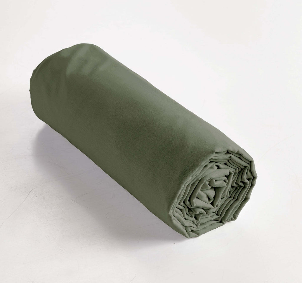 Perrine - Drap Housse - Percale Unie - Romarin