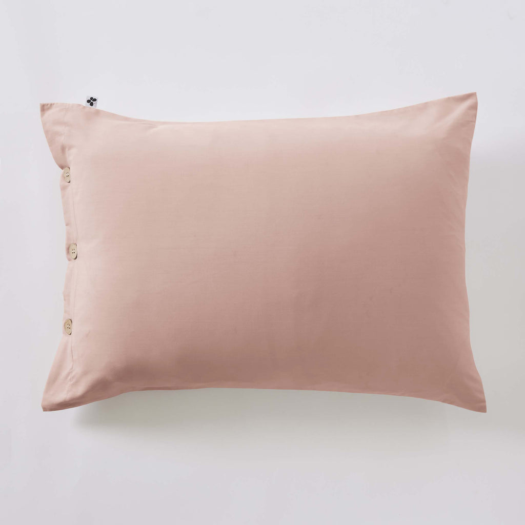 Perrine - Taie D'Oreiller - Percale Unie - Blush