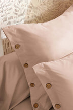 Perrine - Taie D'Oreiller - Percale Unie - Blush