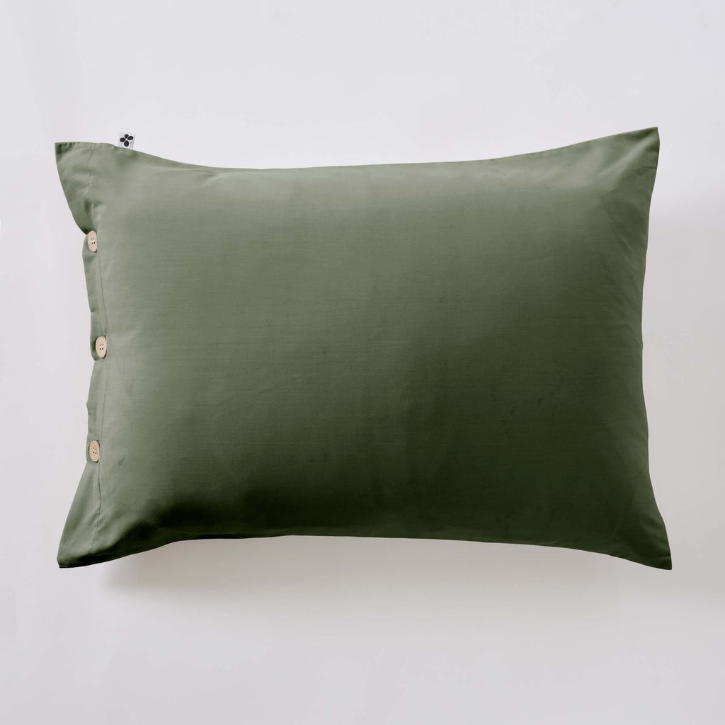 Perrine - Taie D'Oreiller - Percale Unie - Romarin