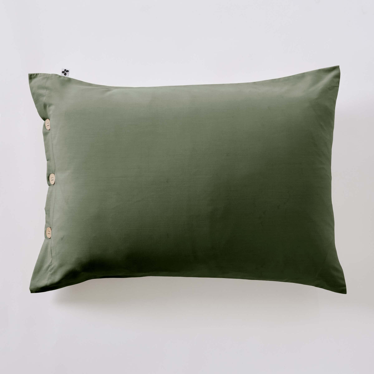 Perrine - Taie D'Oreiller - Percale Unie - Romarin