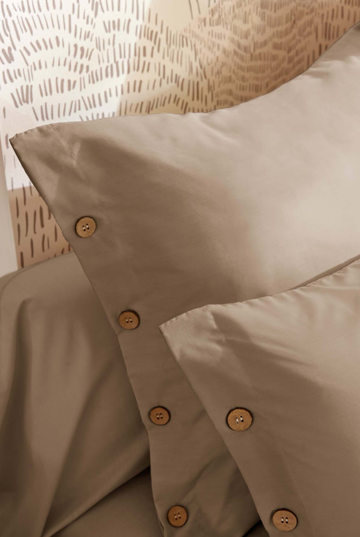 Perrine - Pillowcase - Plain Percale - Twine