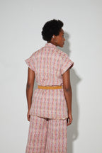 Veste Anouk Tissage Italien Echo Rose - Tweed