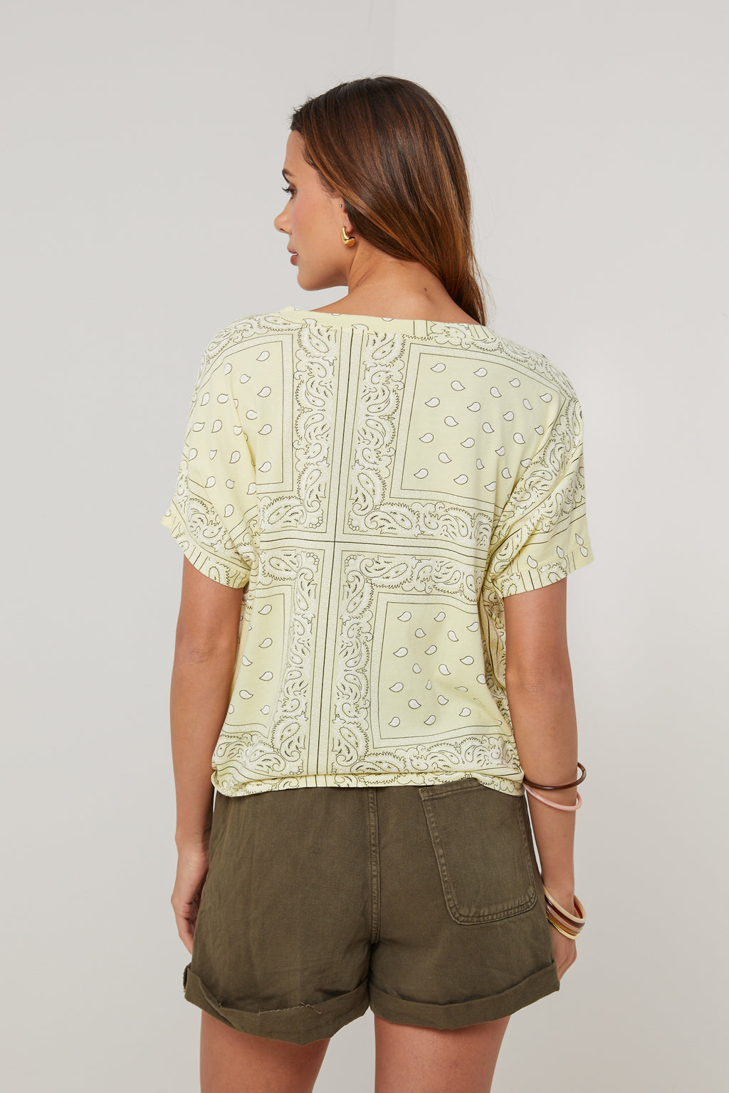 Bandana T-Shirt - Yellow - Women