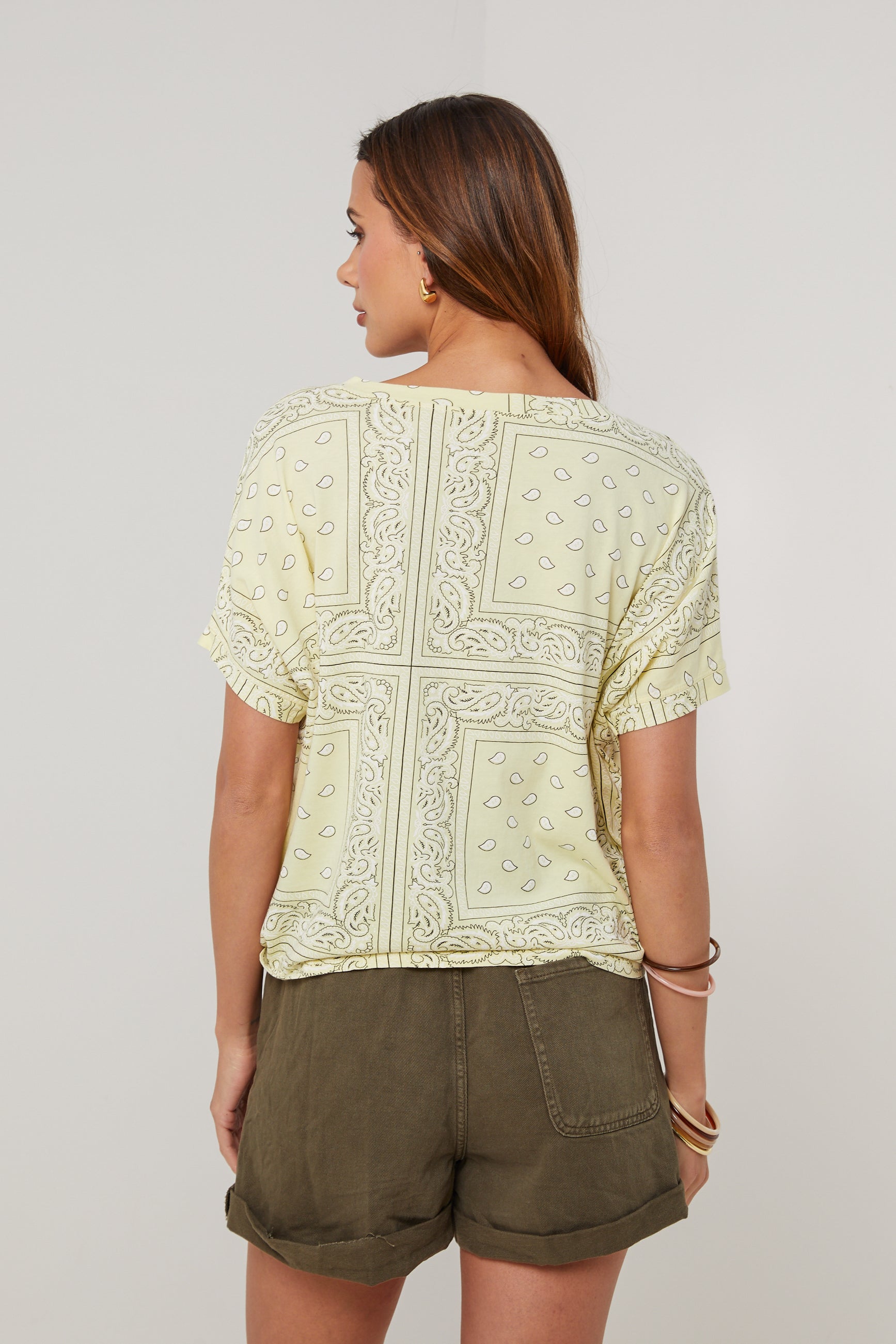 Bandana T-Shirt - Yellow - Women