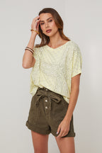 Bandana T-Shirt - Yellow - Women